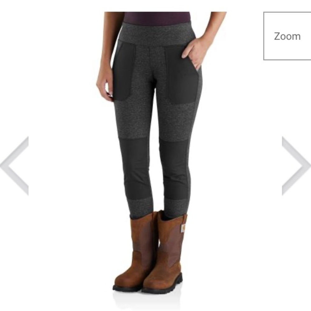 Carhartt women’s force utility legging - black and charcoal S (4/6)